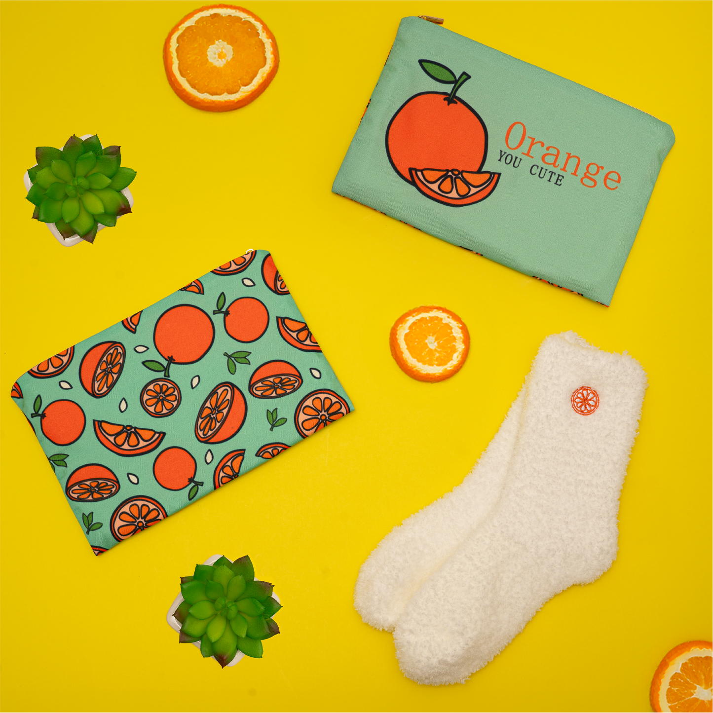 Citrus-Themed Self-Care 10Pc Gift Box – Refreshing and Cozy Gifts for Women