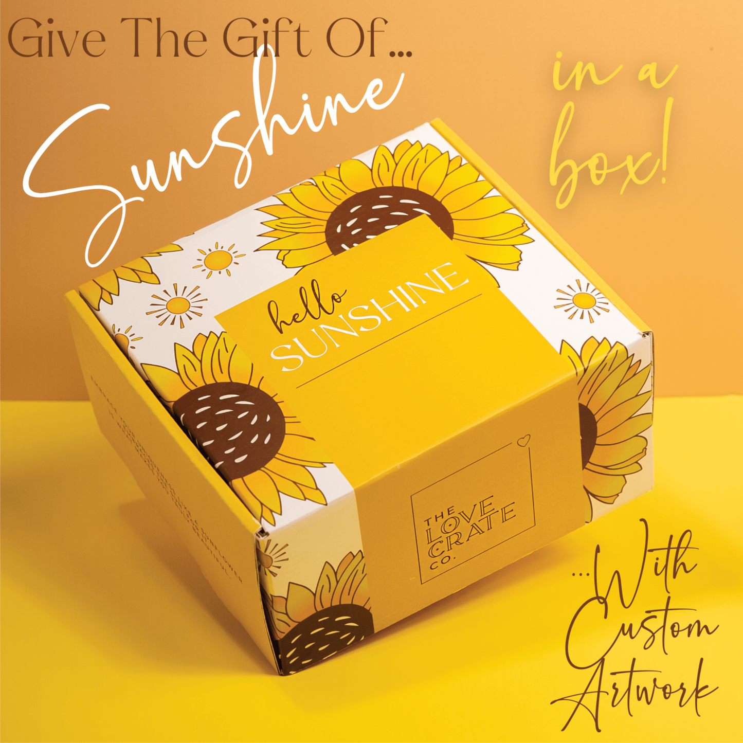 Sunflower-Themed Luxury 15-Piece Gift Box