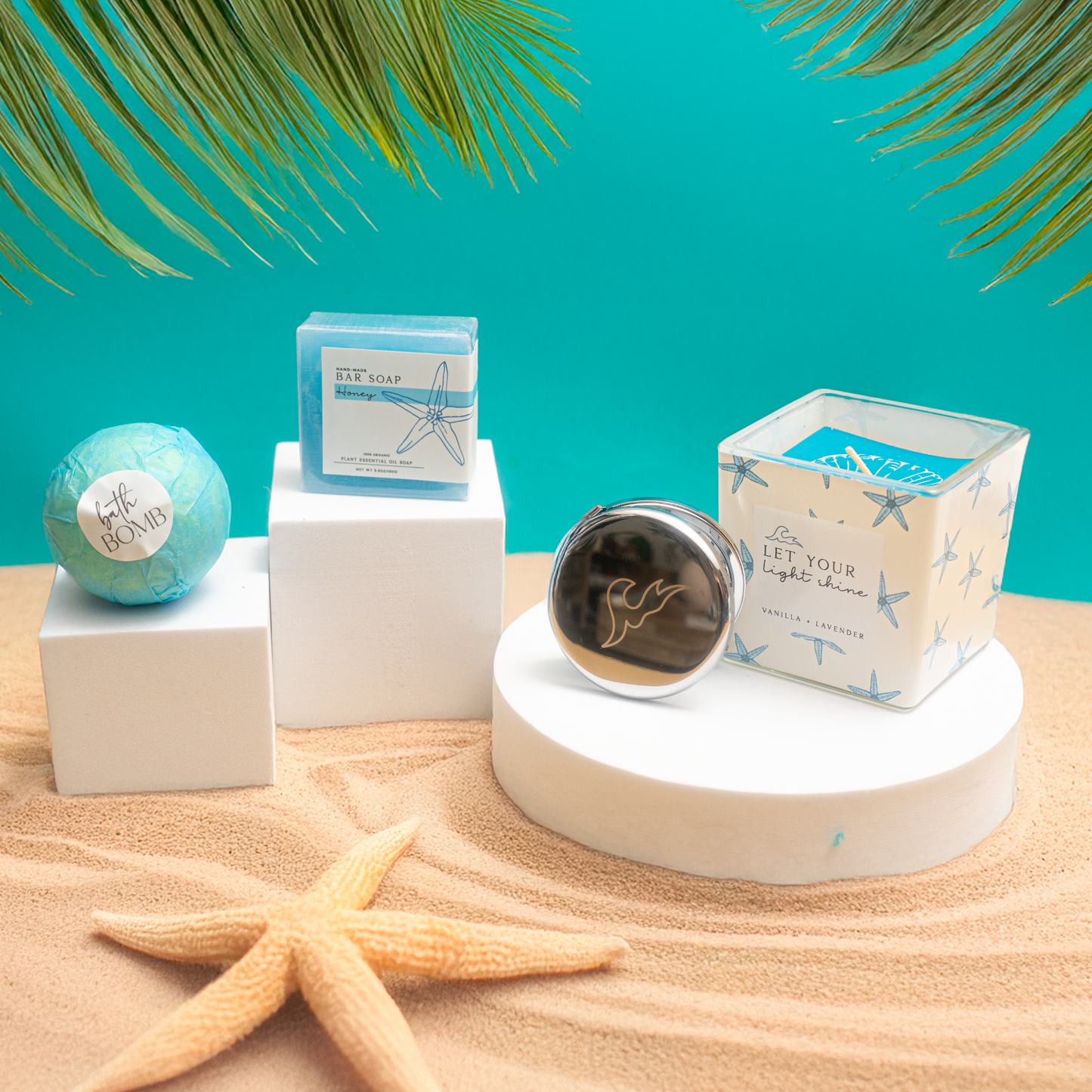 Luxury Self-Care 15Pc Gift Box for Women – Cozy, Spa, and Ocean-Inspired Relaxation Set